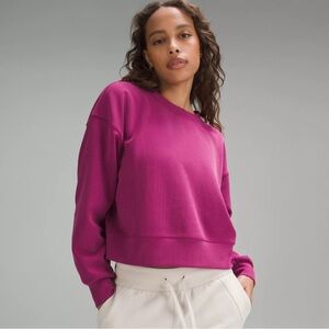 Lululemon Perfectly Oversized Ribbed Cropped Crew *Softstreme